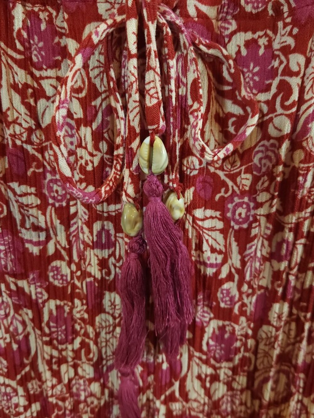 Natural Life Havana Nights Floral Print Tiered Ruffled Maxi Dress Boho Women's S - Picture 8 of 12